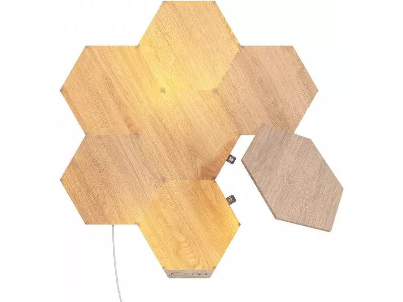Nanoleaf Elements Wood Look Hexagons Starter Kit EU-0