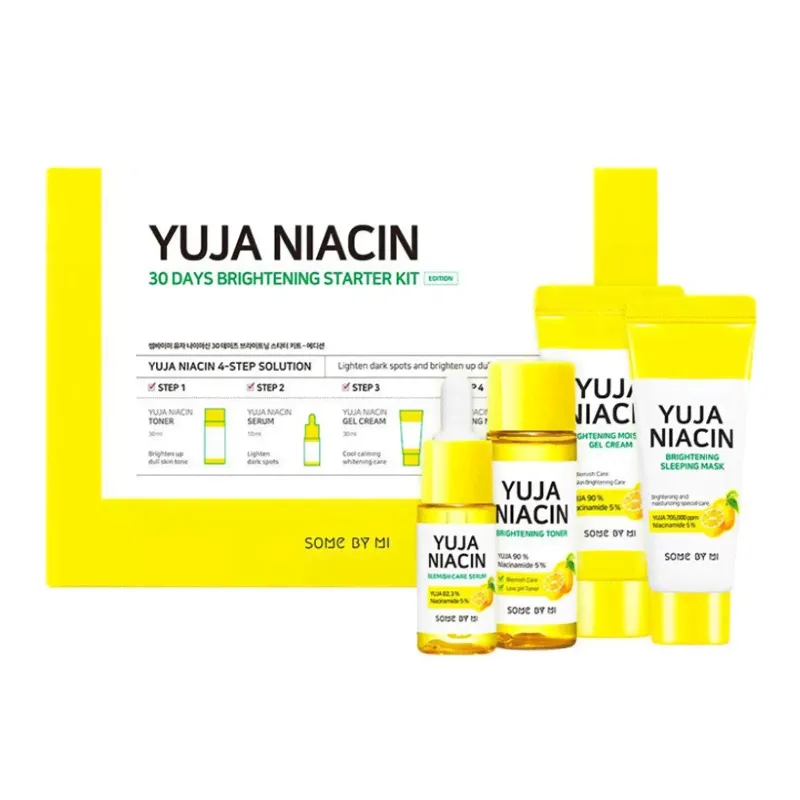 Набор для лица осветляющий с экстрактом юджа и ниацином Some By Mi Yuja Niacin Starter Kit, 150 ml-0