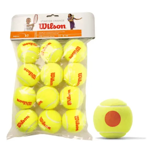 Мяч теннисный WILSON Starter Orange, арт.WRT137200, уп.12 шт, фетр,нат.резина, оранжевый +