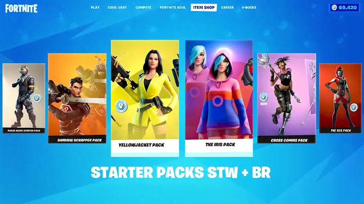 Fortnite All STARTER PACK Skins! (Least to Most Used)